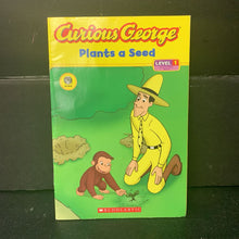 Load image into Gallery viewer, Curious George Plants a Seed (Level 1) (Erica Zappy) -character reader paperback
