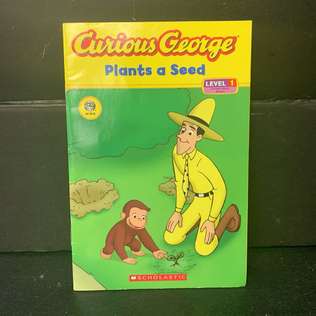 Curious George Plants a Seed (Level 1) (Erica Zappy) -character reader paperback