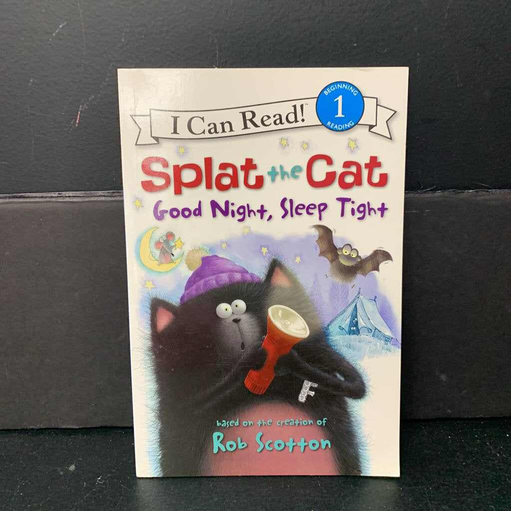 Splat the Cat Good Night, Sleep Tight (Rob Scotton) (I Can Read Level 1) -character reader paperback