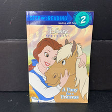 Load image into Gallery viewer, A Pony for a Princess (Disney Princess) (Step Into Reading Level 2) (Andrea Posner-Sanchez) -character reader paperback
