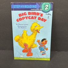 Load image into Gallery viewer, Big Bird's Copycat Day (Sesame Street) (Sharon Lerner) (Step Into Reading Level 2) -character reader paperback
