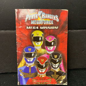 Mega Mission (Power Rangers Megaforce) (Ace Landers) -character reader paperback