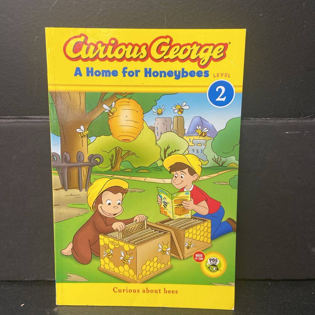 A Home for Honeybees (Curious George) (Green Light Readers Level 2) (Julie Tibbott) -character reader paperback