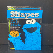 Load image into Gallery viewer, Shapes with Cookie Monster (Sesame Street) -character workbook paperback
