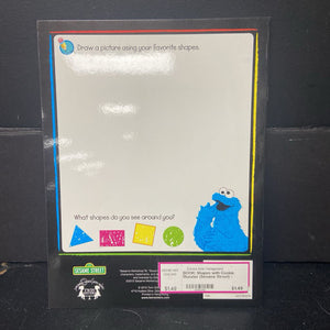 Shapes with Cookie Monster (Sesame Street) -character workbook paperback