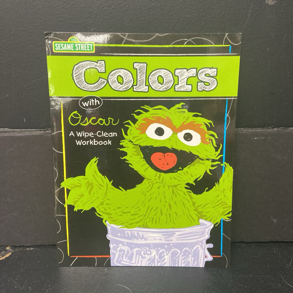 Colors with Oscar (Sesame Street) -character workbook paperback