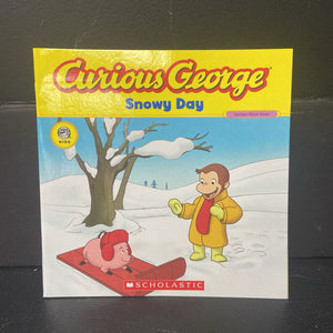 Curious George Snowy Day -character paperback