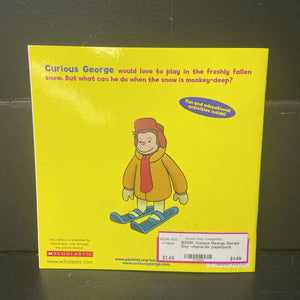 Curious George Snowy Day -character paperback