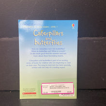 Load image into Gallery viewer, Caterpillars and Butterflies (Usborne Level 1) -reader paperback
