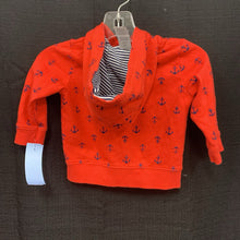 Load image into Gallery viewer, Anchor Hooded Zip Sweatshirt
