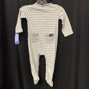 Striped Button Pocket Outfit