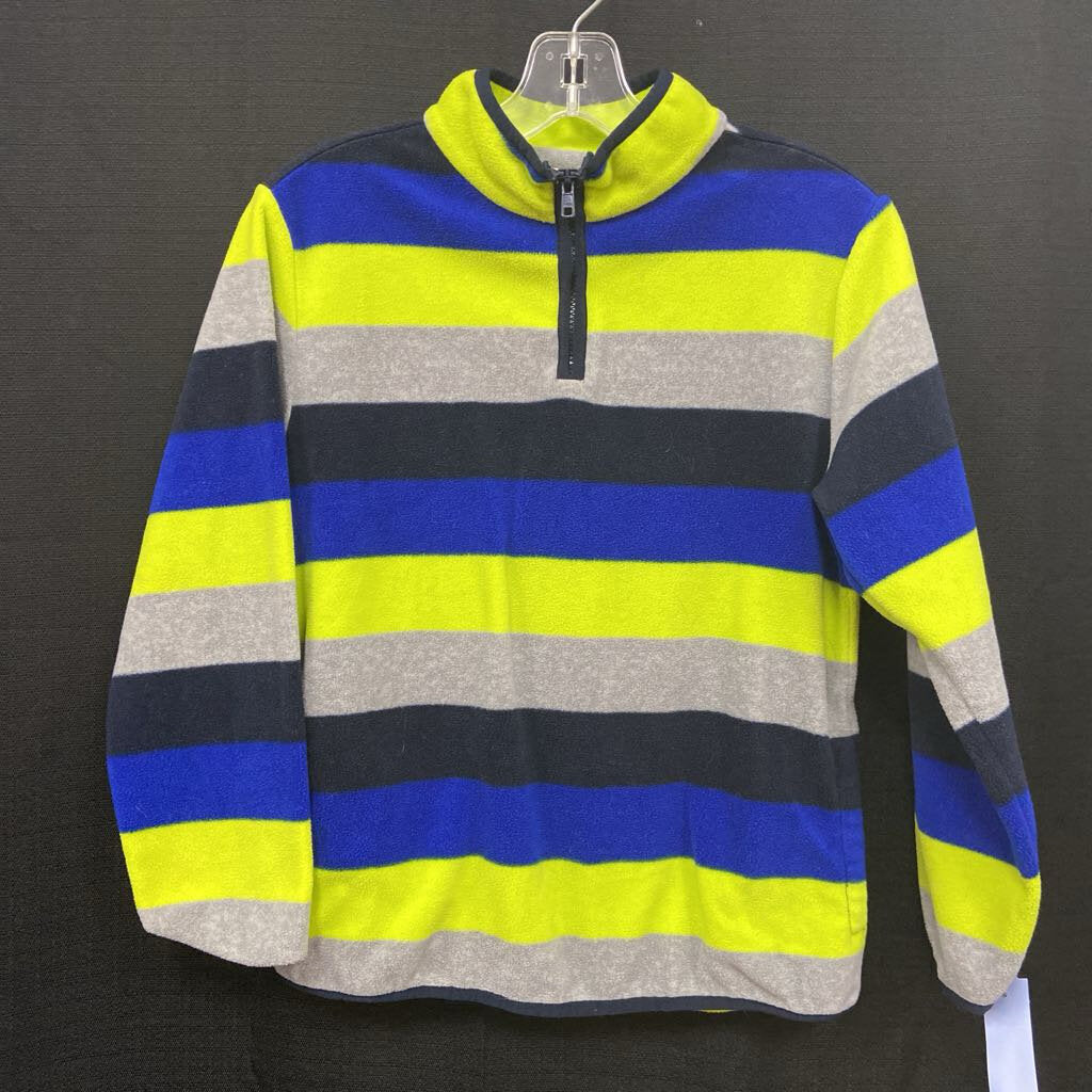 Striped Half Zip Sweater