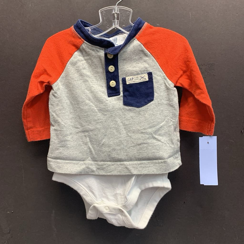 Button Pocket Onesie