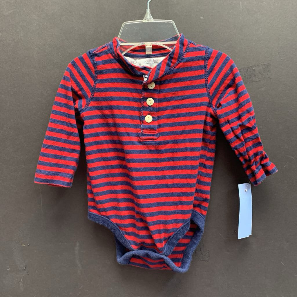 Striped Button Onesie