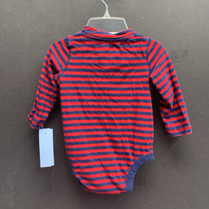 Striped Button Onesie