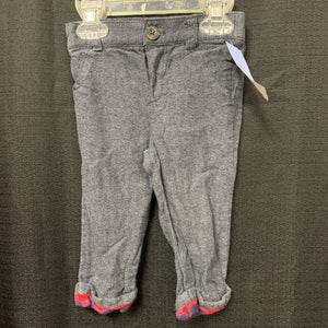 Plaid Cuff Casual Pants