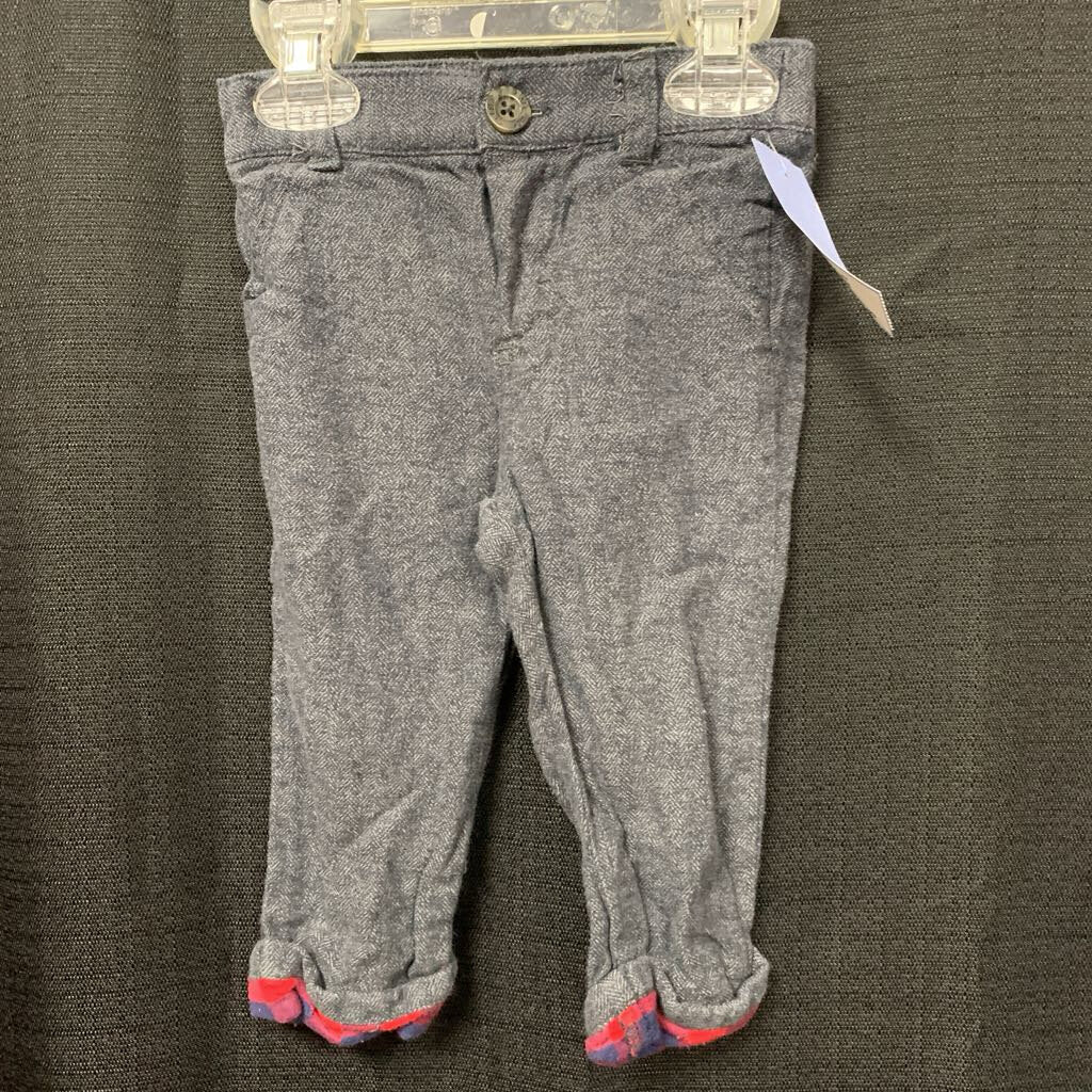 Plaid Cuff Casual Pants