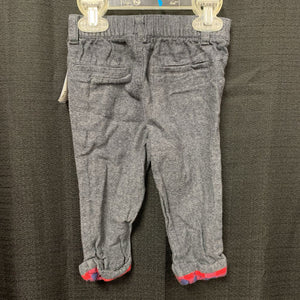 Plaid Cuff Casual Pants