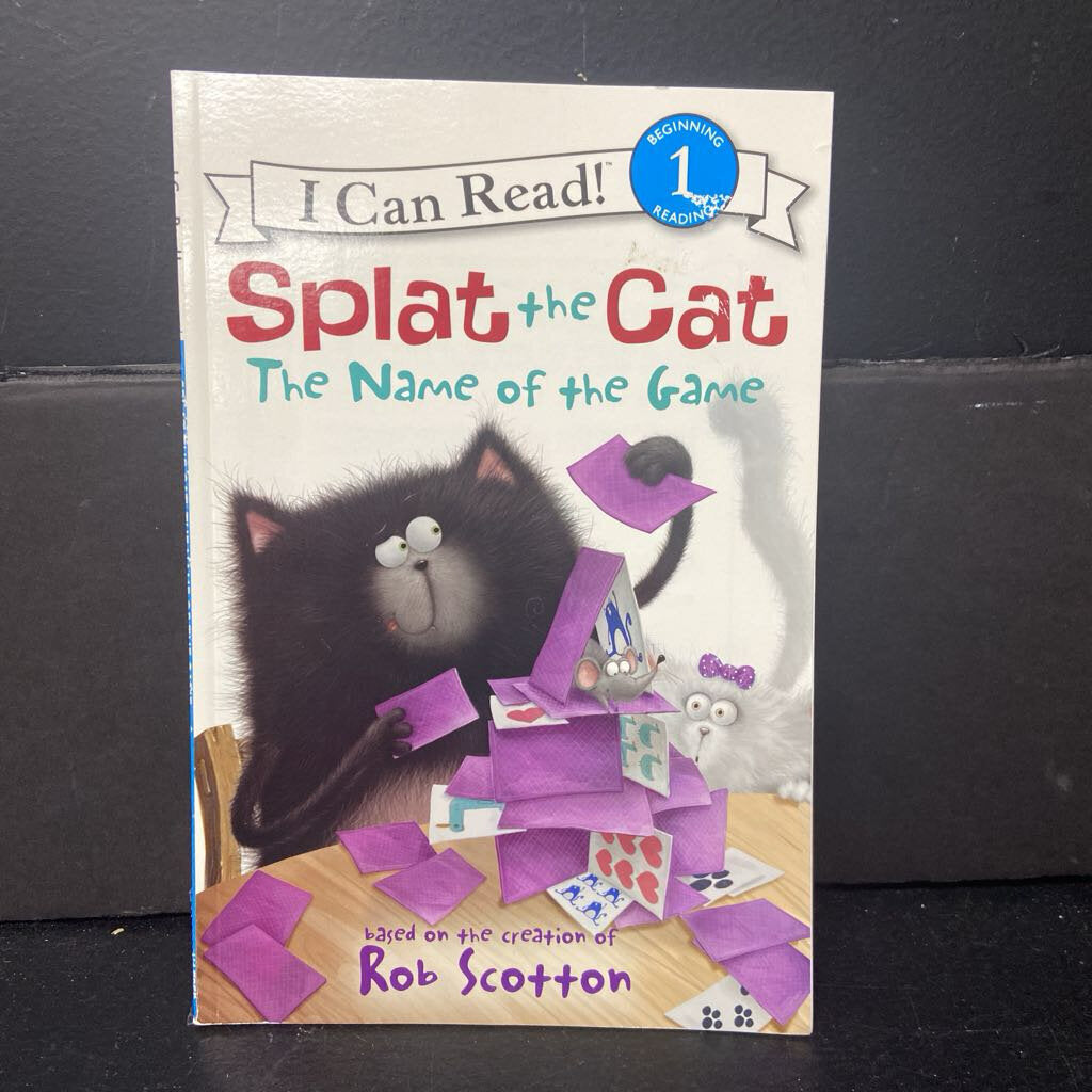 The Name of the Game (Splat the Cat) (I Can Read Level 1) (Rob Scotton) -character reader paperback