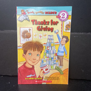 Thanks For Giving (Ready, Freddy! Scholastic Reader Level 2) (Abby Klein) -character reader paperback