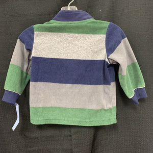 Striped Half-Zip Sweater
