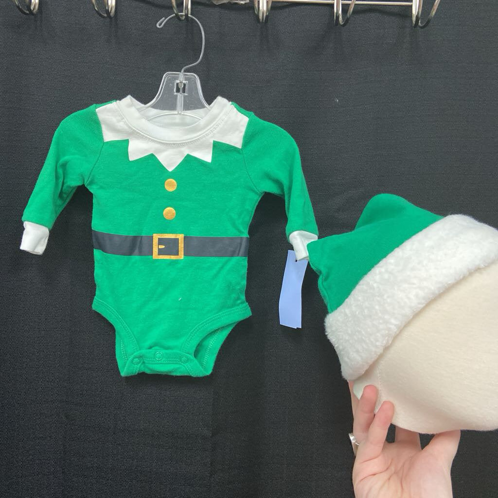 2pc Elf Christmas Outfit