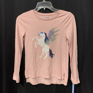 Sequin Pegasus T-Shirt Top