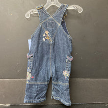 Load image into Gallery viewer, Flower Denim Overalls
