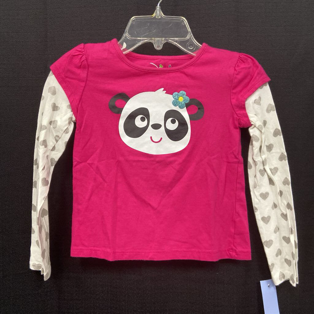 Panda Heart T-Shirt Top