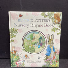 Load image into Gallery viewer, Beatrix Potter's Nursery Rhyme Book (Peter Rabbit) -character hardcover
