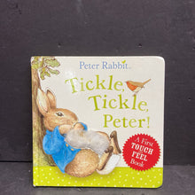 Load image into Gallery viewer, Tickle, Tickle, Peter! (Peter Rabbit) (Beatrix Potter) -character touch &amp; feel board
