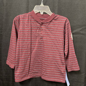 Striped Button T-Shirt
