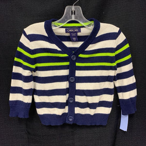 Striped Button Front Sweater