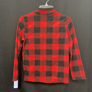 Plaid Half-Zip Sweater