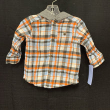 Load image into Gallery viewer, Hooded Button Down Shirt
