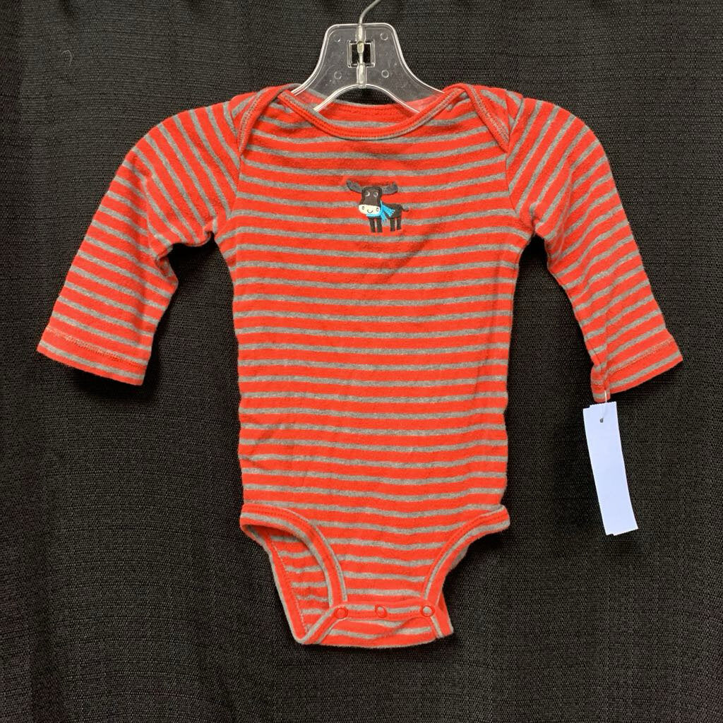 Striped Moose Onesie