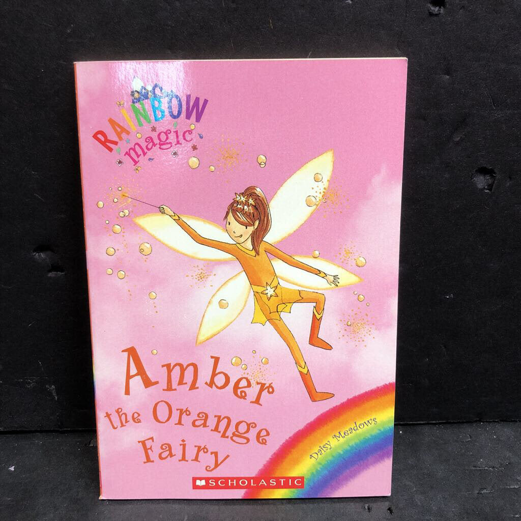 Amber the Orange Fairy (Rainbow Magic) (Daisy Meadows) (Old Cover) -series paperback