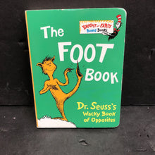 Load image into Gallery viewer, The Foot Book -dr. seuss board
