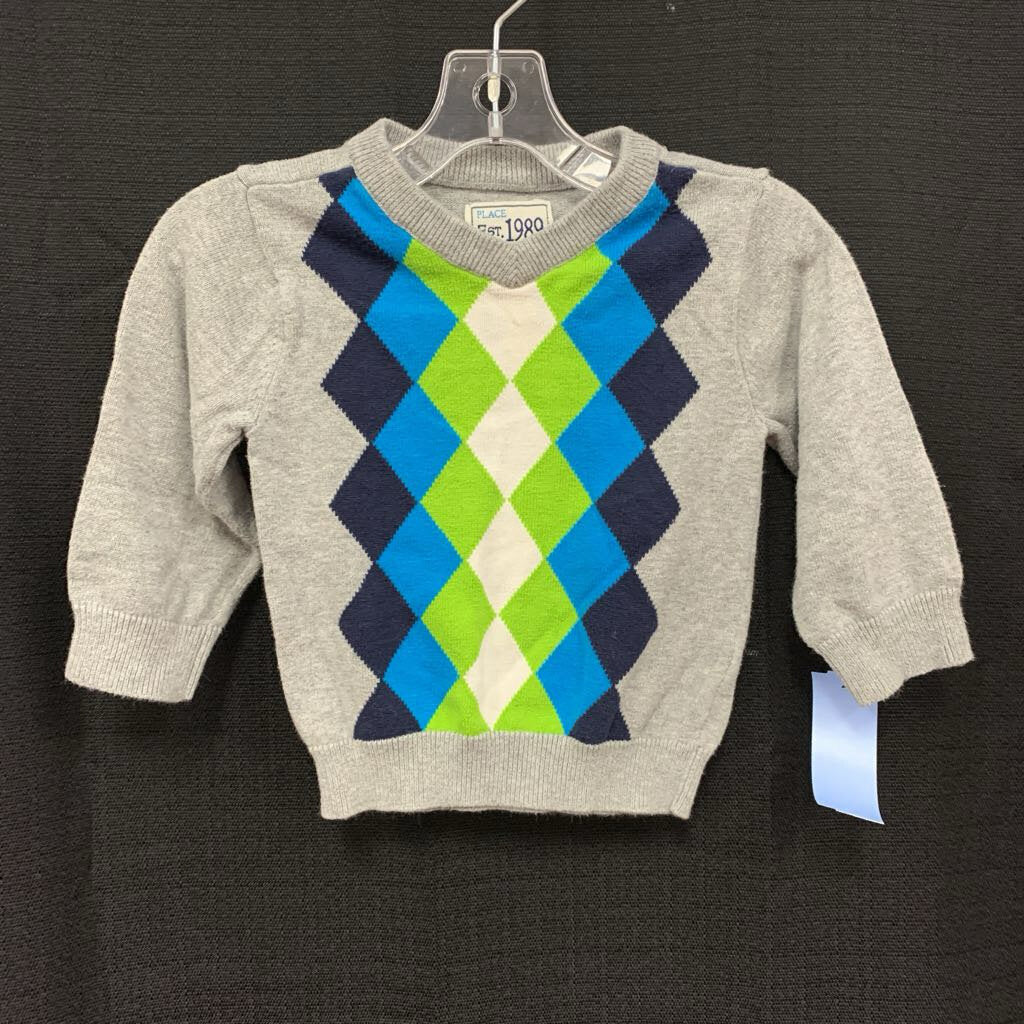 Argyle Knit Sweater