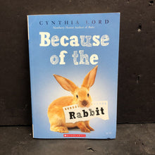 Load image into Gallery viewer, Because of the Rabbit (Cynthia Lord) -chapter paperback
