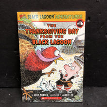 Load image into Gallery viewer, The Thanksgiving Day from the Black Lagoon (Black Lagoon Adventures) (Mike Thaler) -series holiday paperback
