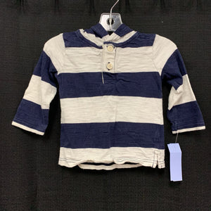 Hooded Button T-Shirt