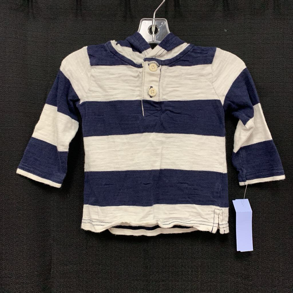 Hooded Button T-Shirt