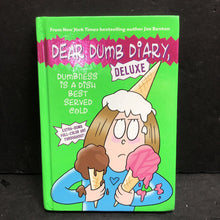Load image into Gallery viewer, Dumbness is a Dish Served Cold (Dear Dumb Diary Deluxe) (Jim Benton) -series hardcover
