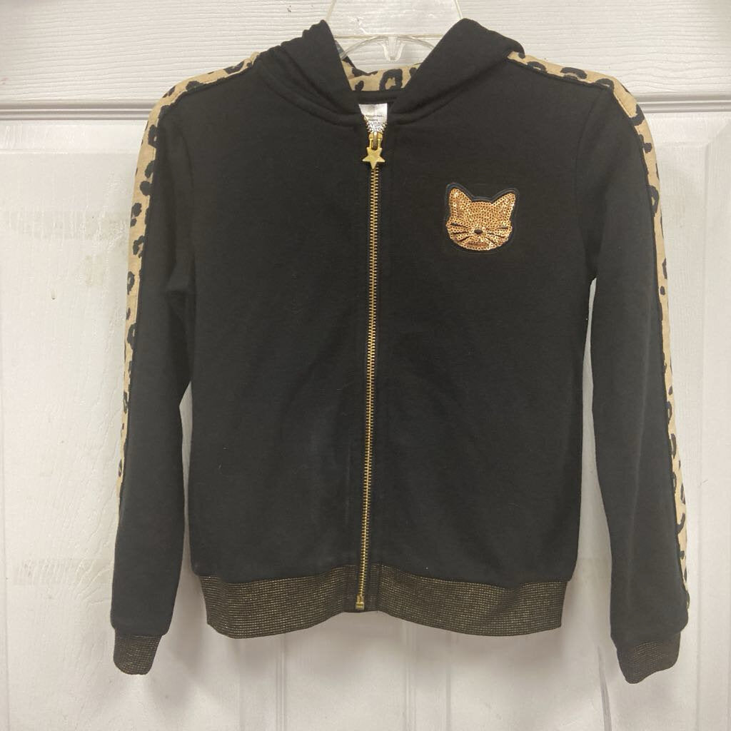 Cat Hooded Zip Sweatshirt
