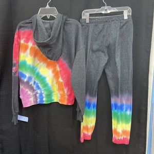 2pc Tie Dye Sweat Suit