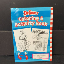 Load image into Gallery viewer, The Cat in the Hat Coloring &amp; Activity Book -dr. seuss activity paperbacl
