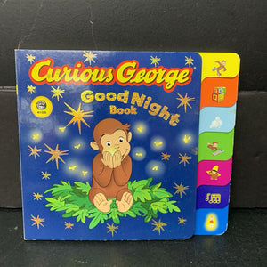 Curious George Good Night Book (Karen Pandell) -character board