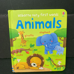 Very First Words Animals (Usborne) -board