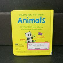 Load image into Gallery viewer, Very First Words Animals (Usborne) -board
